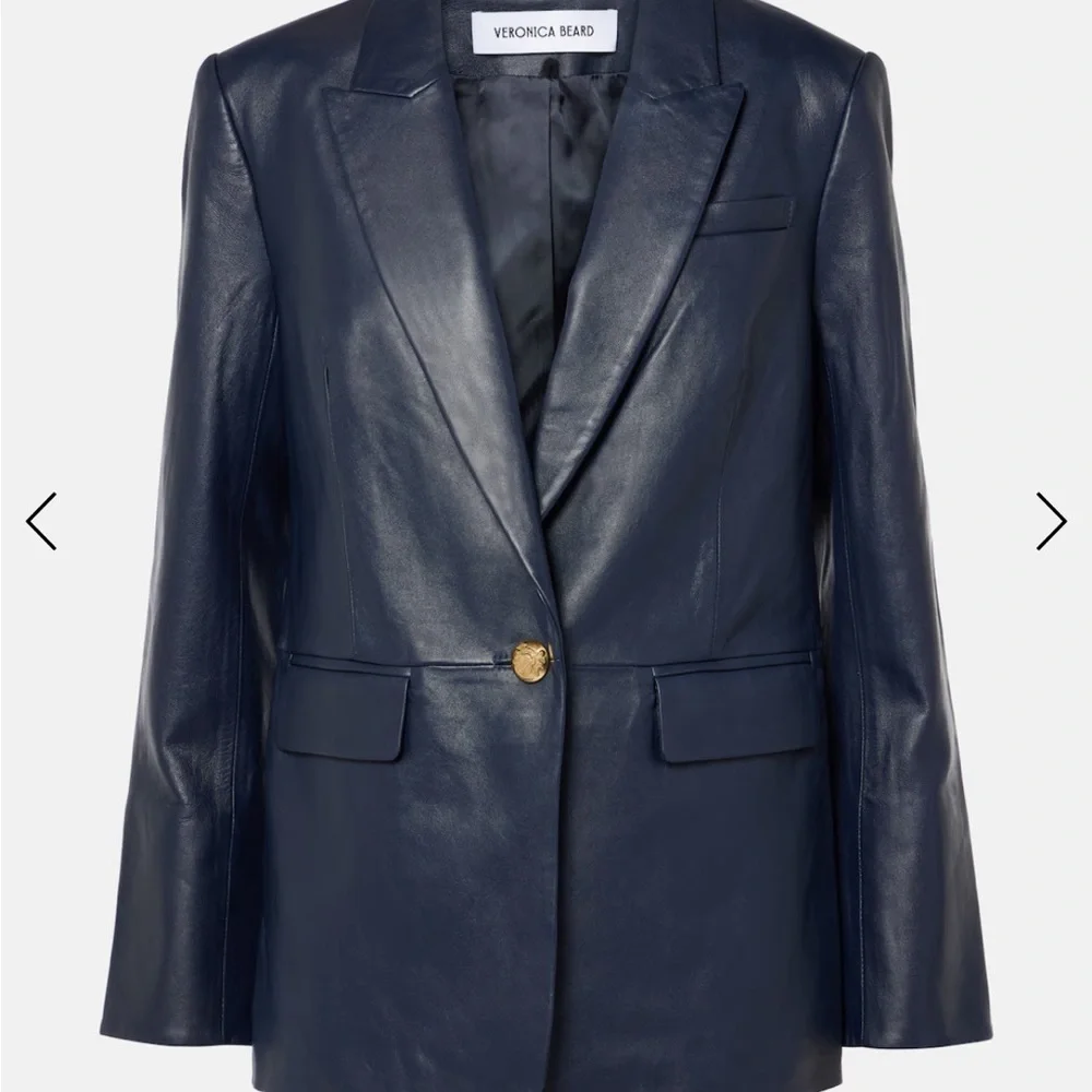 Veronica Beard Vega Leather Dickey Jacket - Picture 6 of 8